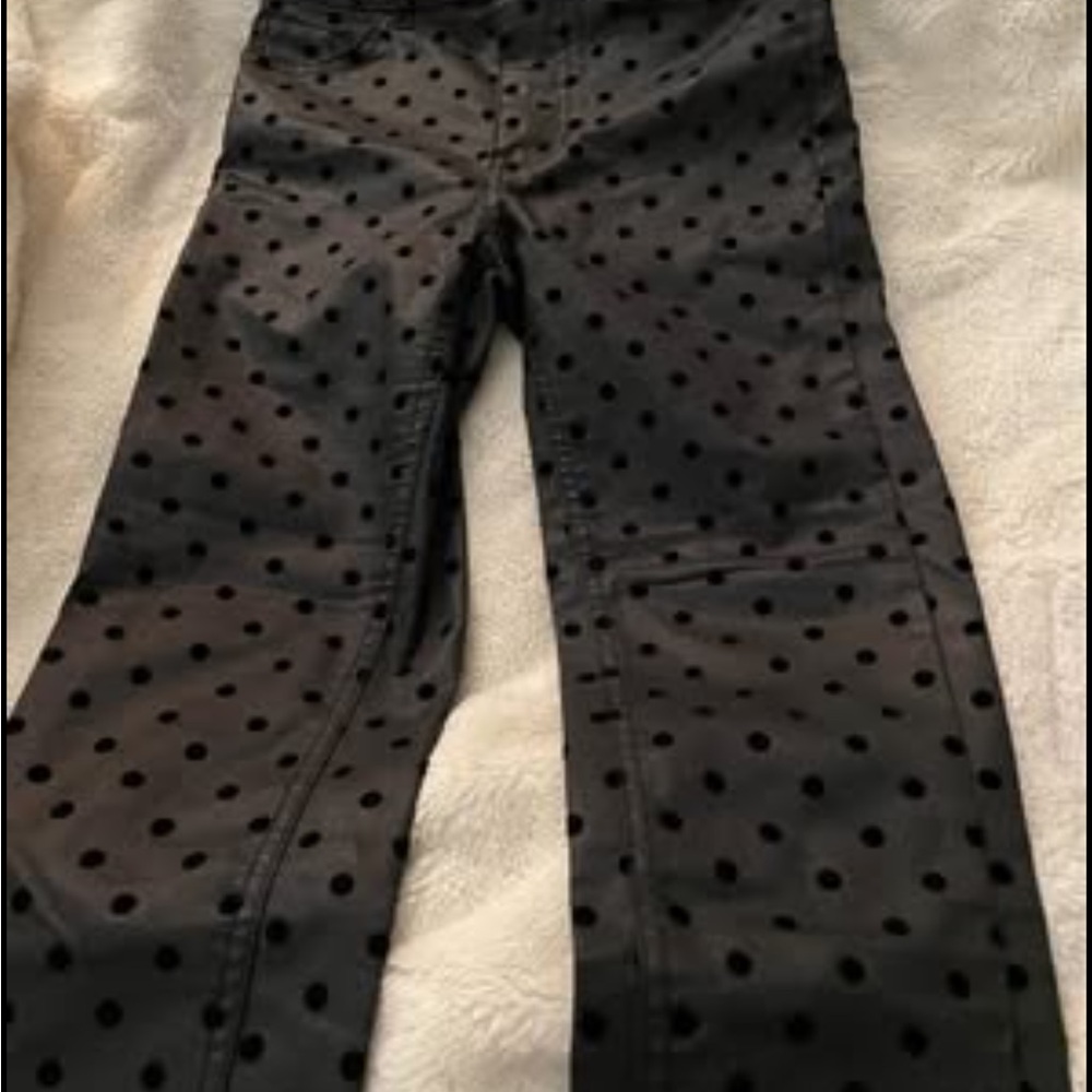 Zara Black Polka Dot Pants